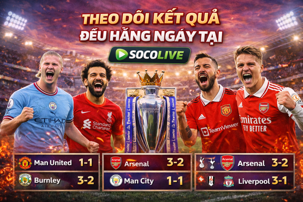 Theo dỗi kết quả điều hàng ngày tại Socolive
